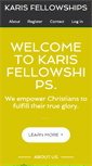 Mobile Screenshot of karisfellowships.com