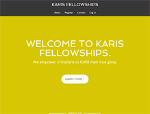 Tablet Screenshot of karisfellowships.com